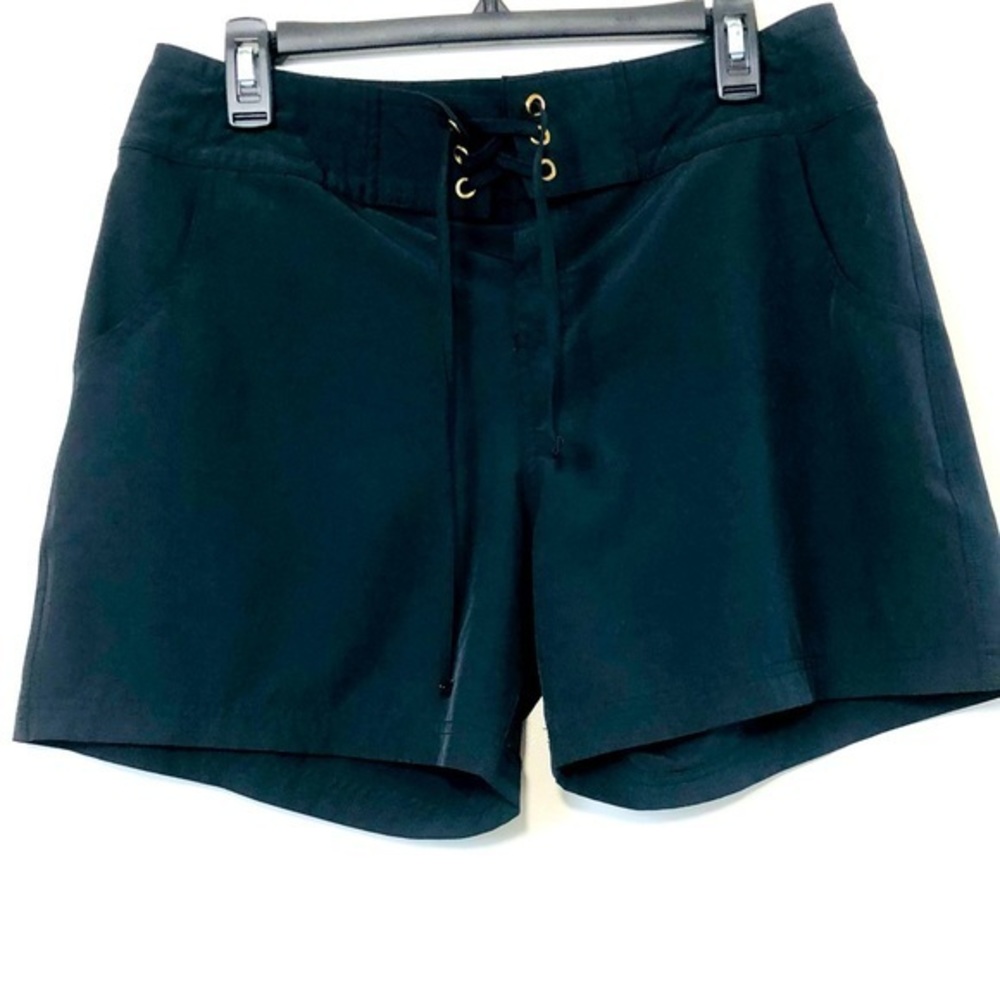 Sold LA BLANCA "All Board" 5-Inch Board Shorts- Black/Gold- Size Medium - Picture 1 of 9